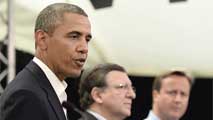 Ir al Video&nbsp;Obama elogia el futuro tratado de comercio entre la UE y EE.UU.