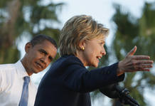 Obama y Hillary Clinton Obama y Hillary Clinton