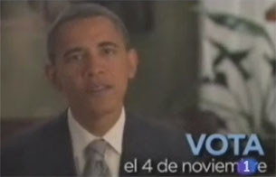 Ver v&iacute;deo  'Obama intenta captar el voto latino en un v&iacute;deo difundido en internet'