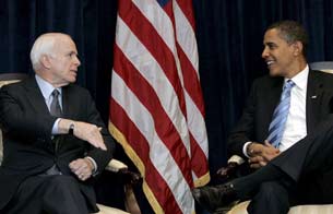 Obama y McCain se re�nen por primera vez