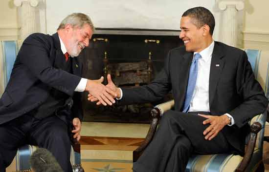 Obama recibe a Lula en la Casa Blanca