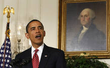 Obama speaks about the climate change bill from the White House in Washington Obama speaks about the climate change bill from the White House in Washington
