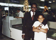 Obama con su padre