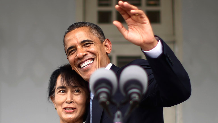 Obama visita Birmania y se entrevista con la l&iacute;der opositora, Suu Kyi 