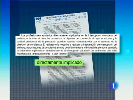 La ley del aborto contempla la posibilidad de la objeci&oacute;n de conciencia de los m&eacute;dicos