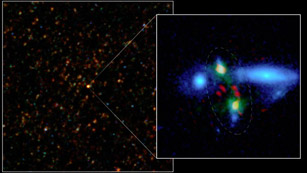 Observan la formación de una galaxia a partir de la colisión de otras dos Observan la formación de una galaxia a partir de la colisión de otras dos