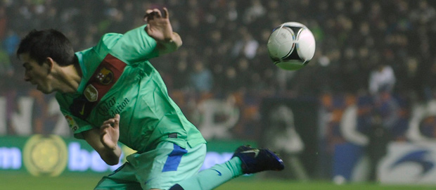 El joven jugador del FC Barcelona, Isaac Cuenca.