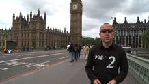 &Oacute;scar en Londres, durante el rodaje del programa