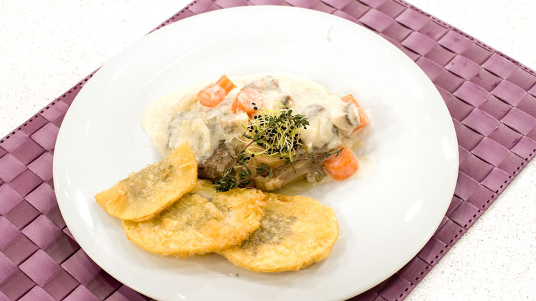 Saber cocinar - Osobuco a la crema con patatas rellenas 