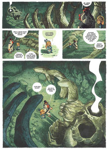 P&aacute;gina de 'Alicia en el pa&iacute;s de los monos', de Tebo y Keramidas