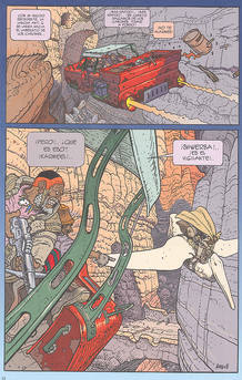 P&aacute;gina de 'Arzak el vigilante', de Moebius