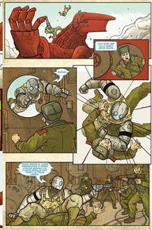 P&aacute;gina de 'Atomic robo 01', de Brian Clevinger y Scott Wegener