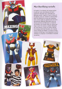 P&aacute;gina con diversos objetos de 'Mazinger Z'