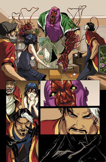 P&aacute;gina de 'Extra&ntilde;o', de Mark Waid y Emma R&iacute;os