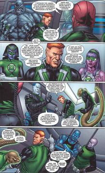 P&aacute;gina de 'Green Lantern Corps', de Peter J. Tomasi y Fernando Pasar&iacute;n