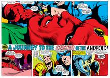 Página de 'La guerra Kree-Skrull' la mítica saga de Los vengadores de Roy Thomas y Neal Adams Página de 'La guerra Kree-Skrull' la mítica saga de Los vengadores de Roy Thomas y Neal Adams