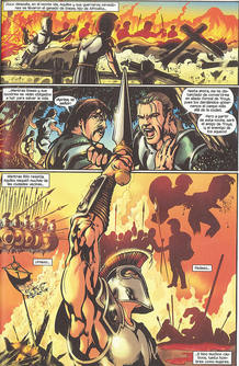 P&aacute;gina de 'La guerra de Troya', de Roy Thomas y Miguel Sep&uacute;lveda