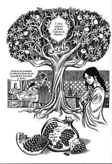 P&aacute;gina de 'Habibi', de Craig Thompson