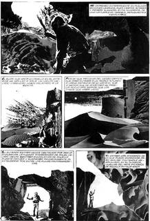 P&aacute;gina de 'Los mitos de Cthulhu', de H.P. Lovecraft y Alberto Breccia