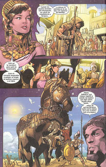 P&aacute;gina de 'La Odisea', de Roy Thomas y Greg Tocchini