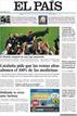 El diario de informaci&oacute;n general, El Pa&iacute;s, abre su portada con el manteo de Mourinho por sus jugadores tras la consecuci&oacute;n de la Liga por el Real Madrid. 