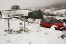 Imagen del barrio de Quintanas de Hormiguera, dependiente de la localidad palentina de Aguilar de Campoo, tras las nevadas ca&iacute;das en el norte de la provincia de Palencia.