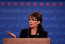 Palin replica a su oponente pol&iacute;tico en un momento del debate