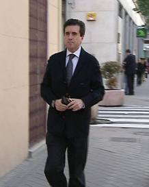 Matas, a la salida de su casa este mi&eacute;rcoles en Madrid.