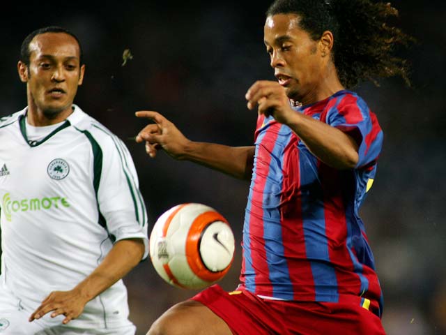 El Bar&ccedil;a de Rijkaard ya gole&oacute; al Panathinaikos