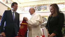 Ir al Video&nbsp;El papa Francisco recibe a Rajoy en el Vaticano