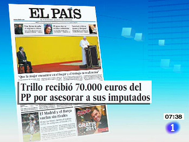 Todos los peri&oacute;dicos recogen la visita del Papa