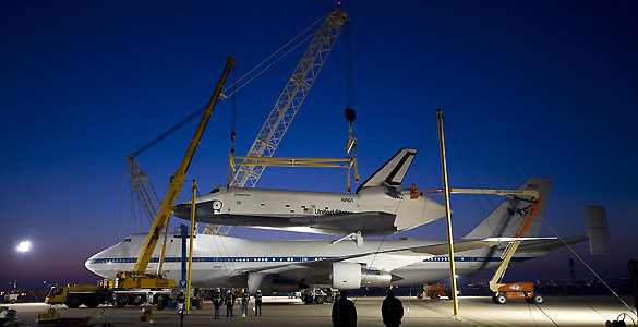 Ser&aacute; el &uacute;ltimo vuelo del Entreprise, a lomos de un Boeing 747 (jumbo) de la NASA