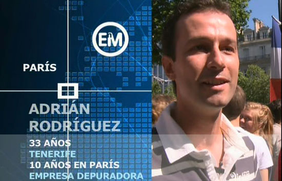 Espa&ntilde;oles en el mundo - Par&iacute;s - Adri&aacute;n
