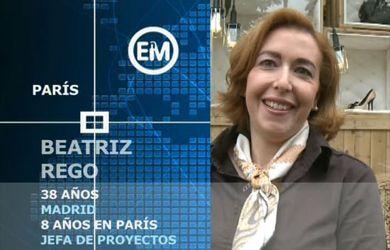 Espa&ntilde;oles en el mundo - Par&iacute;s - Beatriz