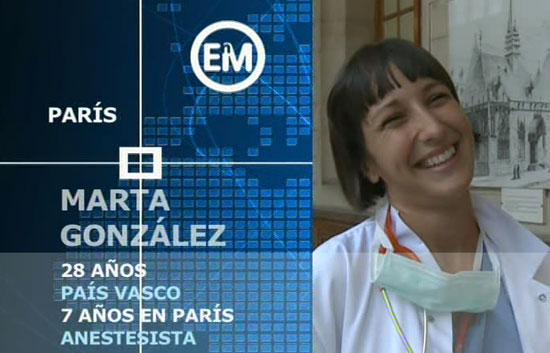 Espa&ntilde;oles en el mundo - Par&iacute;s - Marta