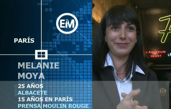 Espa&ntilde;oles en el mundo - Par&iacute;s - Melanie