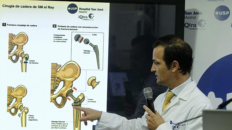 Parte m&eacute;dico tras la intervenci&oacute;n del rey