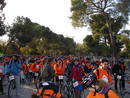 Los participantes, listos para la salida.