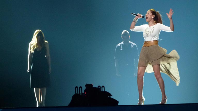 Pastora Soler antes de la final de Eurovisi&oacute;n en La ma&ntilde;ana de La 1