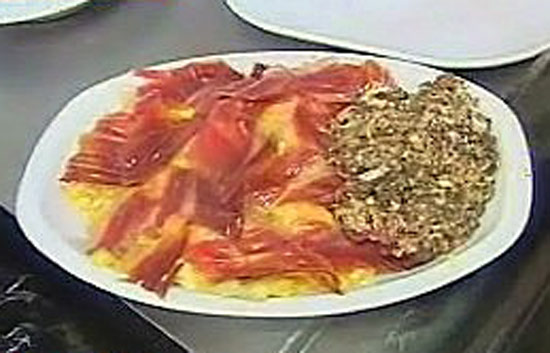 Espa&ntilde;a Directo - Patatas a la yema con morcilla