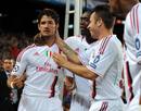 Pato celebra el primer gol, que adelantaba al Mil&aacute;n en el quinto gol m&aacute;s r&aacute;pido de la historia de la Champions