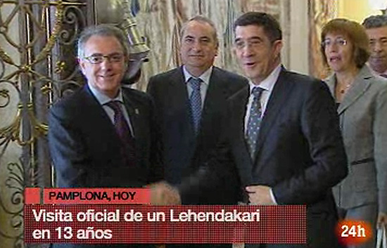Visita hist&oacute;rica de Patxi L&oacute;pez a Navarra
