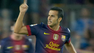 Ver vídeo  'Pedro empata para el Barça (1-1)'