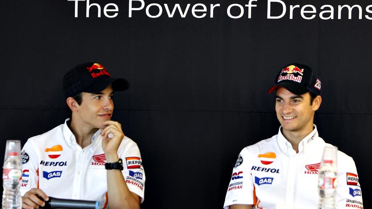 Pedrosa y M&aacute;rquez liman asperezas en la previa del GP de Espa&ntilde;a