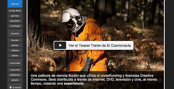 La película 'El cosmonauta' es uno de los primeros proyectos españoles financiados de este modo La película 'El cosmonauta' es uno de los primeros proyectos españoles financiados de este modo