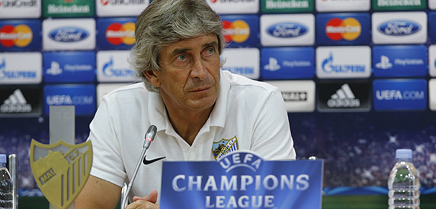 El t&eacute;cnico chileno del M&aacute;laga, Manuel Pellegrini.