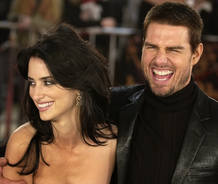 Pen&eacute;lope Cruz con con el actor Tom Cruise