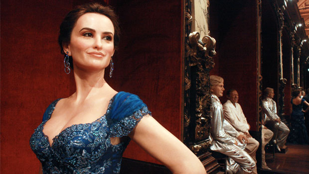 Pen&eacute;lope Cruz - inicio del recorrido del Museo Gr&eacute;vin