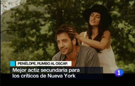 Pen�lope Cruz, mejor actriz secundaria por los Cr�ticos de NY