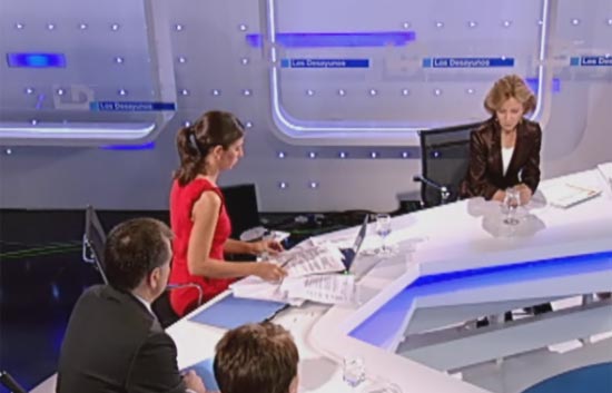 Salgado repasa la reforma de las pensiones y el plan de austeridad en TVE